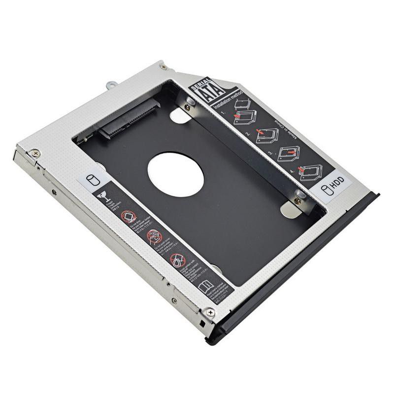 2nd HDD and / or 2.5inch SSD Hard Drive Caddy for CD/DVD-ROM Bay
